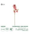 GloboStar® Artificial Garden CHAMPAGNE PINK ORCHID  BRANCH 21411 Τεχνητό Διακοσμητικό Κλαδί Σαμπανί Ορχιδέα Y70cm